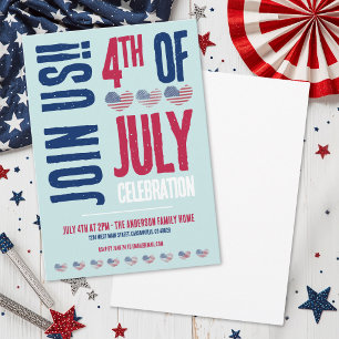 Invitation Fête du 4 juillet