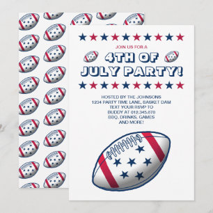Invitation Fête du 4 juillet de football