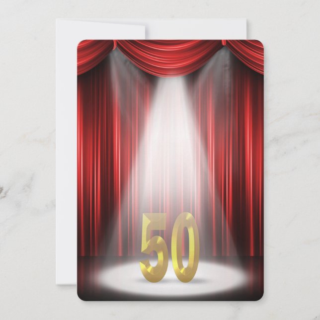 Invitation Fête du 50e anniversaire (Devant)