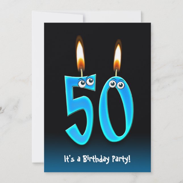 Invitation Fête du 50e anniversaire (Devant)