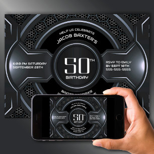 Invitation Fête du 50e anniversaire de Black Silver