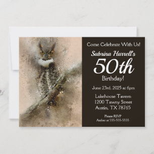 Invitation Fête du 50e anniversaire de Owl