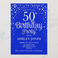 Fête du 50e anniversaire - Royal Blue & Silver