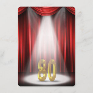 Invitation Fête du 80e anniversaire