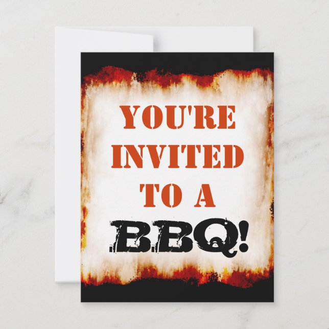 Invitation Fête du barbecue !Invitation (Devant)