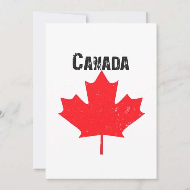 Invitation Fête du Canada (Devant)