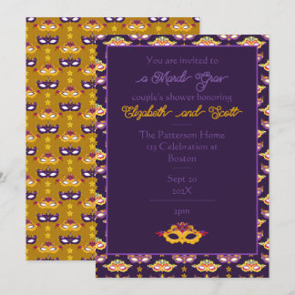 Invitation Fête du Carnaval de Mardi Gras