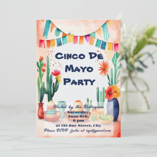 Invitation Fête du Cinco De Mayo