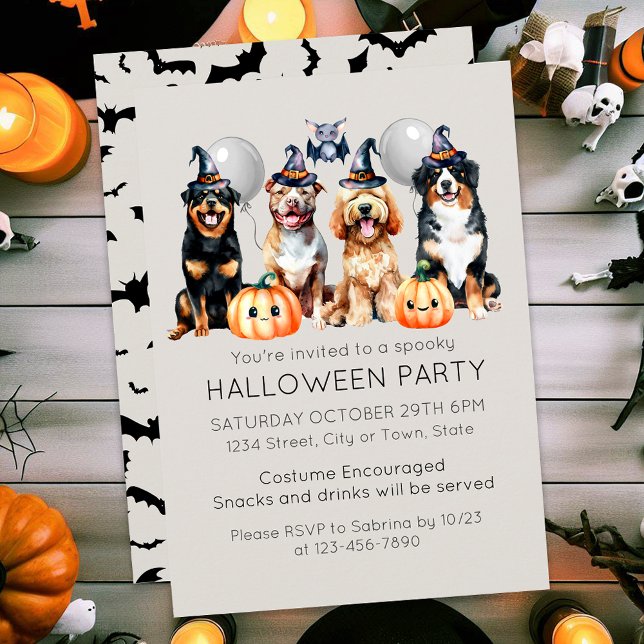 Invitation Fête du costume d'Halloween (Créateur téléchargé)