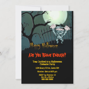 Invitation Fête du costume d'Halloween pour maman