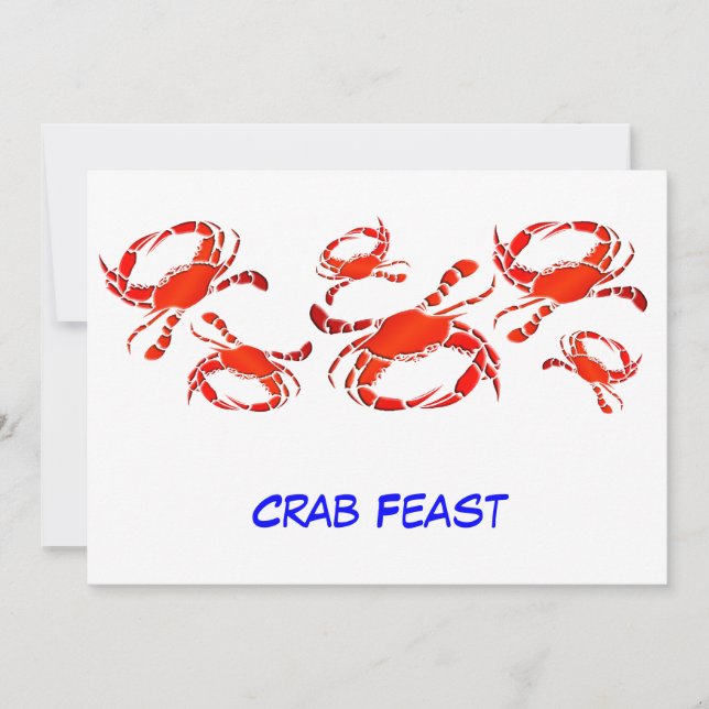 Invitation Fête du crabe rouge (Devant)