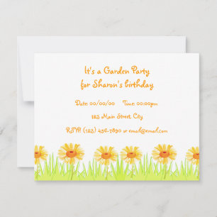 Invitation Fête du jardin