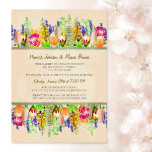 Invitation Fête du Mariage du printemps