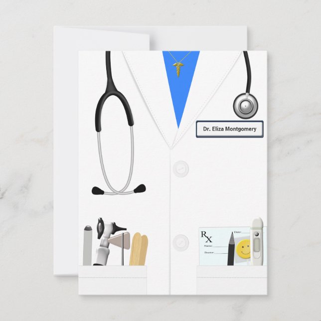 Invitation Fête du nouveau Docteur Médicale Graduation (Devant)