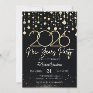 Invitation Fête du Nouvel An 2026