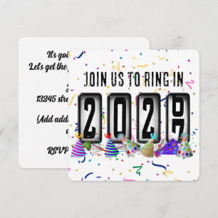 Invitation Fête du Nouvel An 2027 Odomètre