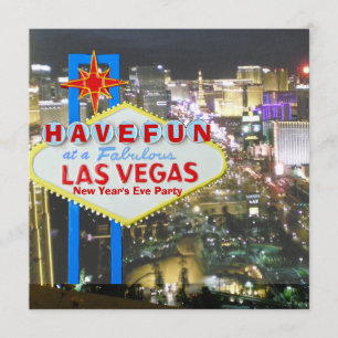 Invitation Fête du Nouvel An à Las Vegas