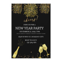 Fête du Nouvel An Champagne et Feux d'Artifice