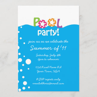 Invitation Fête du pool