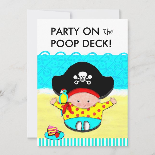 Invitation fête du premier anniversaire (Devant)