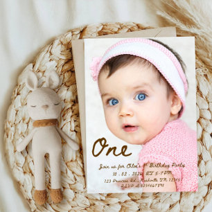 Invitation Fête du premier anniversaire de la petite chérie