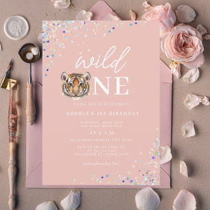 Invitation Fête du premier anniversaire Wild One