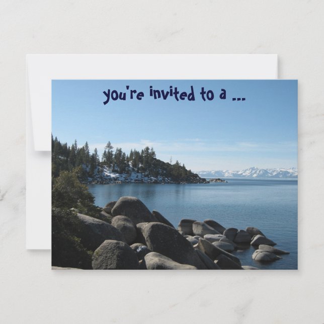 Invitation Fête du Réchauffement du Lac Tahoe House ! (Devant)