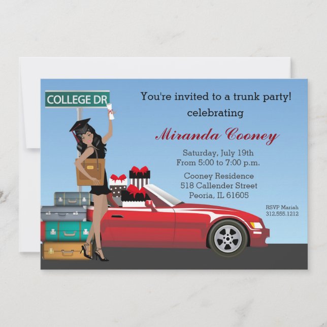 Invitation Fête du tronc du collège qui disparaît (Devant)