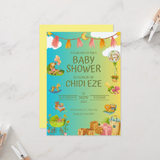Invitation Fête d'un Baby shower