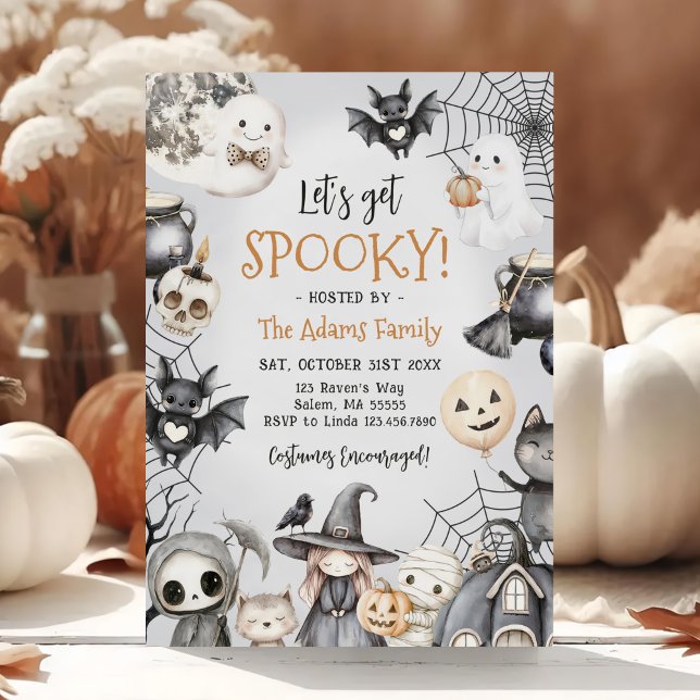 Invitation Fête Éffrayante d'Halloween Ghost (Créateur téléchargé)