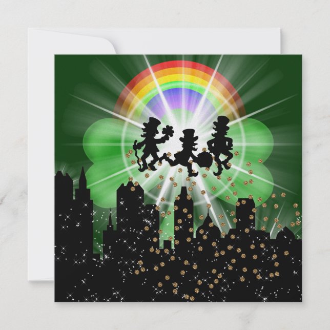 Invitation Fête en style Lumières brillantes 3 - SRF (Devant)