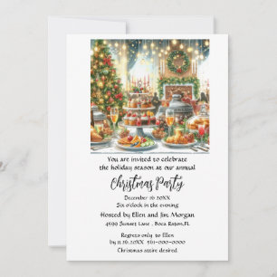 Invitation Fête festive de Noël 