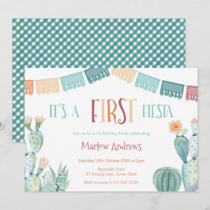 Invitation Fête Fête des couleurs d'automne Fille 1er fête d'