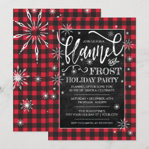 Invitation Fête Fête Flannel & Frost