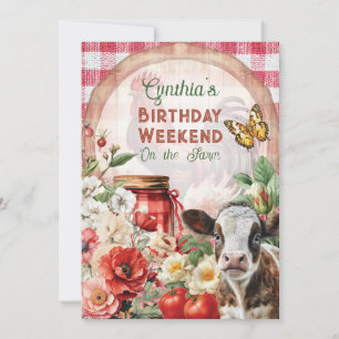 Invitation Fête Florale Fraîche de la Ferme 