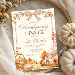 Invitation Fête Florale Friendsgiving de la Ferme de Citrouil