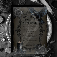 Fête Halloween Elegant Gothique Corbeau Nevermore