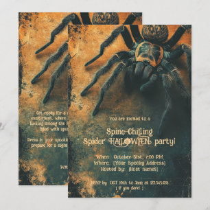 Invitation 🕷️ Fête HALLOWEEN Spider Chilling