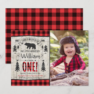 Invitation Fête Lumberjack Anniversaire