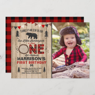 Invitation Fête Lumberjack Anniversaire