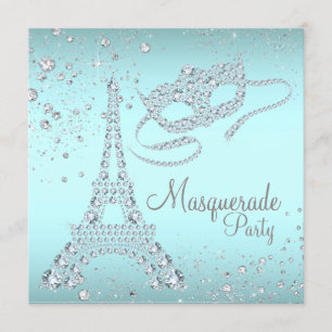 Invitation Fête Masquerade de Paris