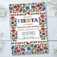 Fête mexicaine Art folklorique Floral Broderie Ann