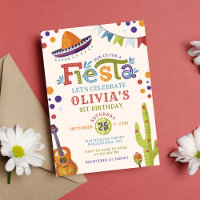 Fête mexicaine colorée Premier anniversaire