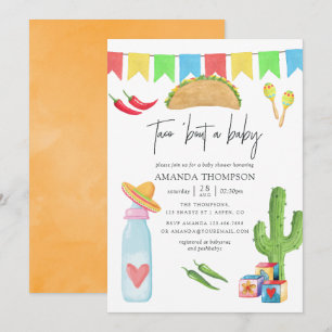 Invitation Fête Mexicaine Taco à propos d'une Baby Shower