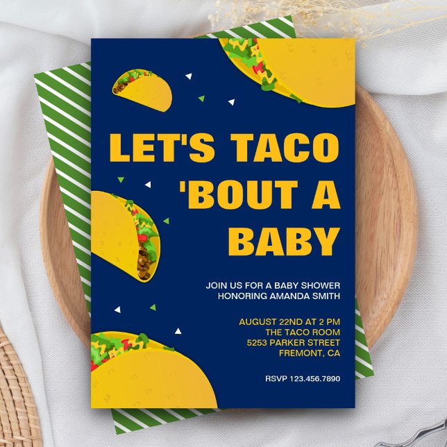 Invitation Fête mexicaine Taco 'Bout a Baby shower (Créateur téléchargé)