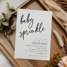 Fête minimale moderne pour bébé