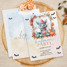 Fête moderne d'Halloween Renard Patch Citrouille P
