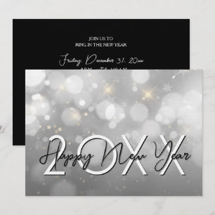 Invitation Fête moderne du Nouvel An