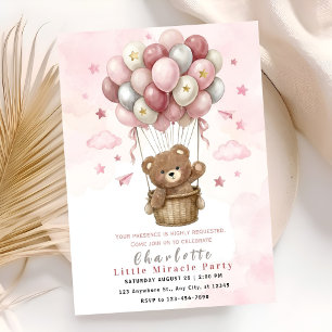 Invitation Fête Ourson Mignon