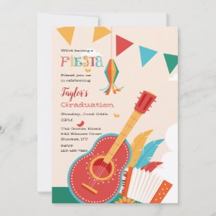 Invitation Fête Party or Soirée Fiesta are both used, but the